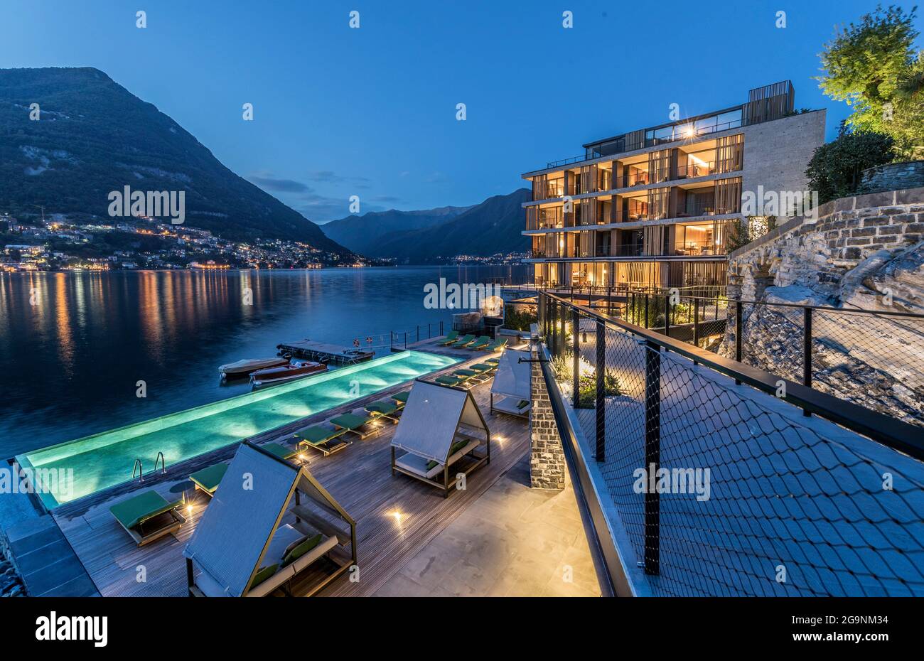 Hotel il Sereno, Torno, Lago di Como, Lombardia, Italia, Europa Foto stock  - Alamy