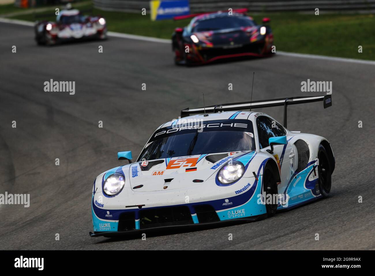 Team Project 1, Porsche 911 RSR-19, Egidio perfetti / Matteo Cairoli / Riccardo Pera, WEC 2021, Round 3, Monza 16-18 luglio 2021 Foto Stock