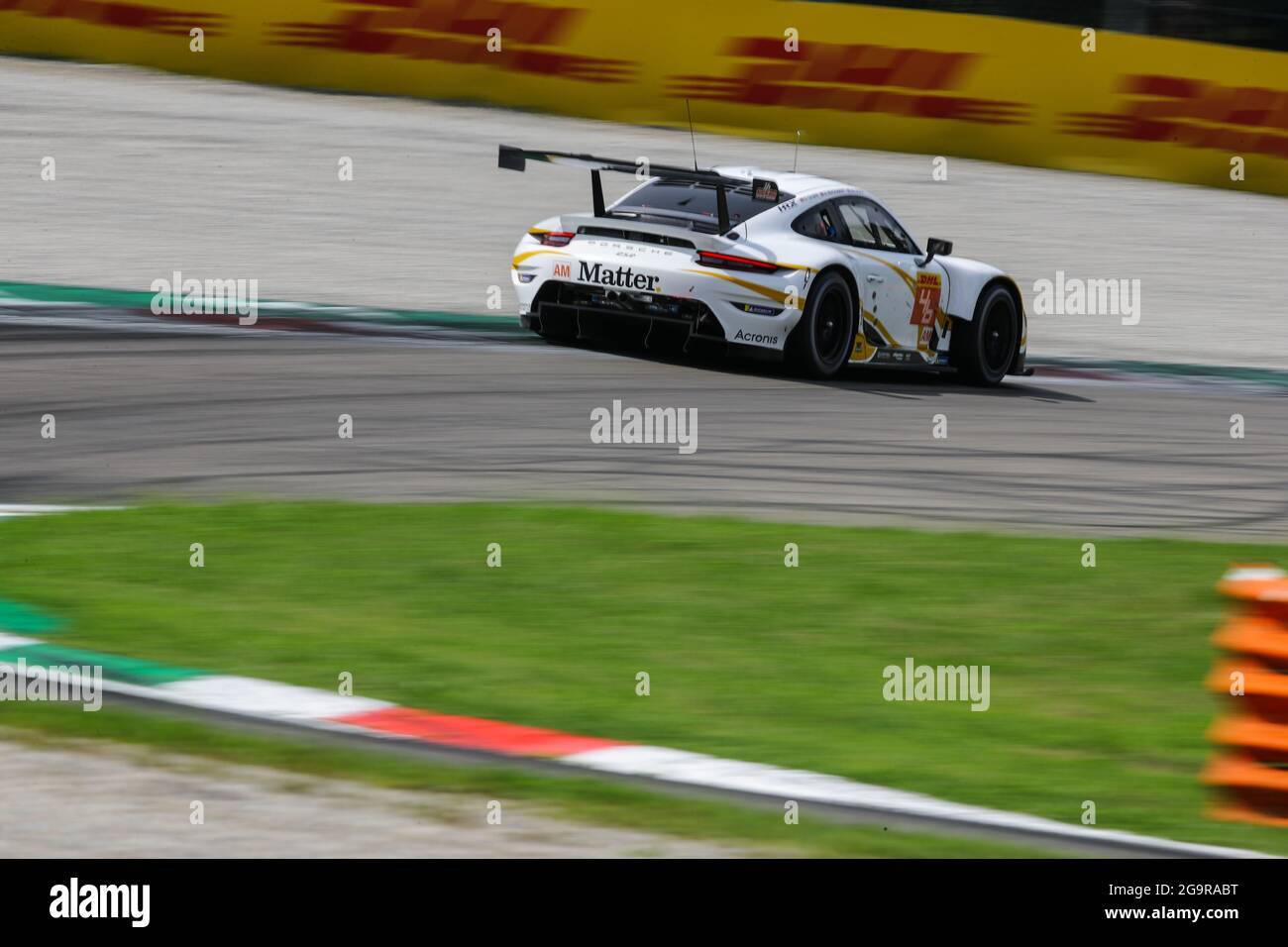 Team Project 1, Porsche 911 RSR-19, Dennis Olsen / Anders Buchardt / Axcil Jefferies, WEC 2021, Round 3, Monza 16-18 luglio 2021 Foto Stock