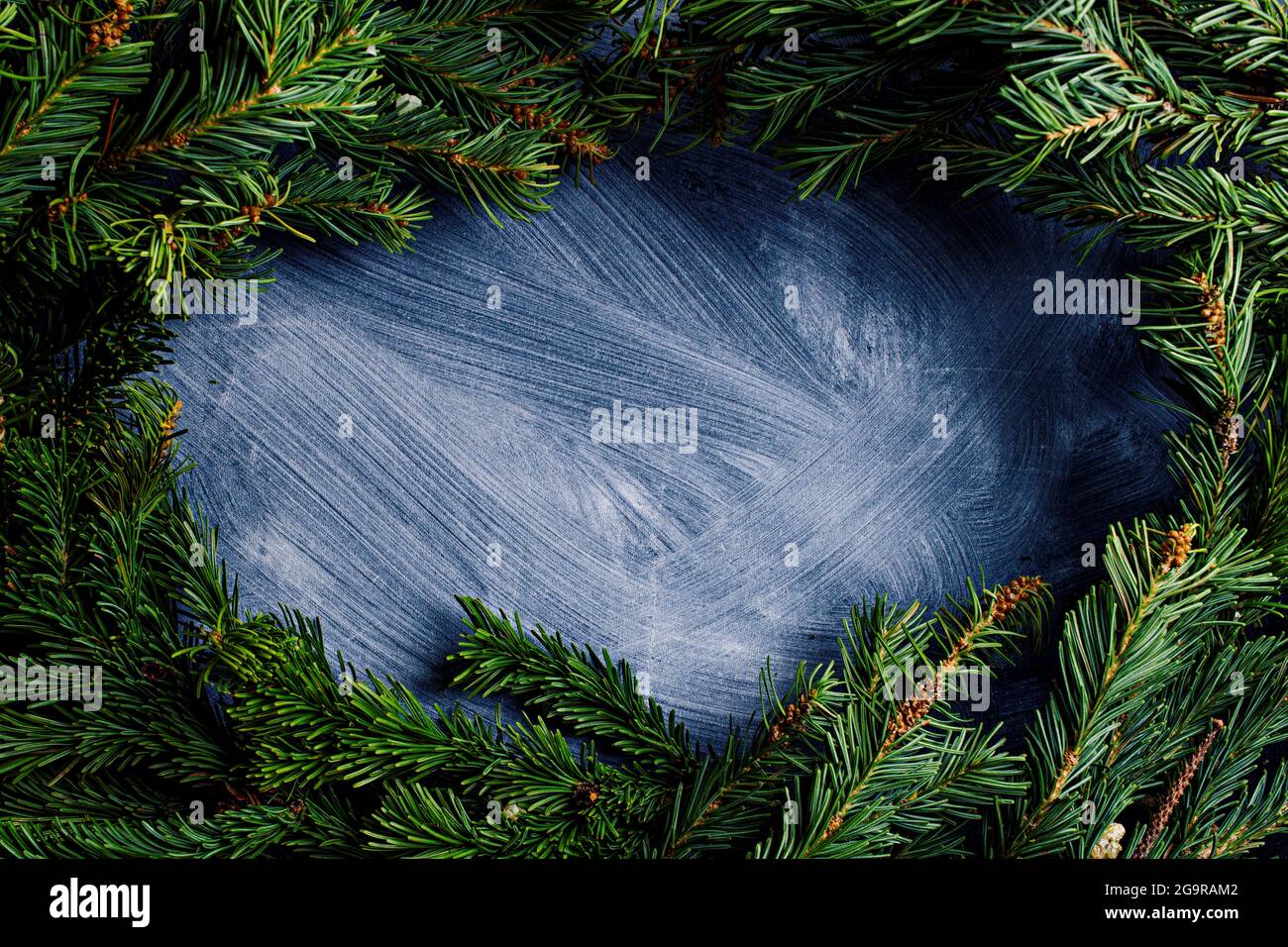 natale e nuovo anno di sfondo con spazio di copia per il testo Foto Stock