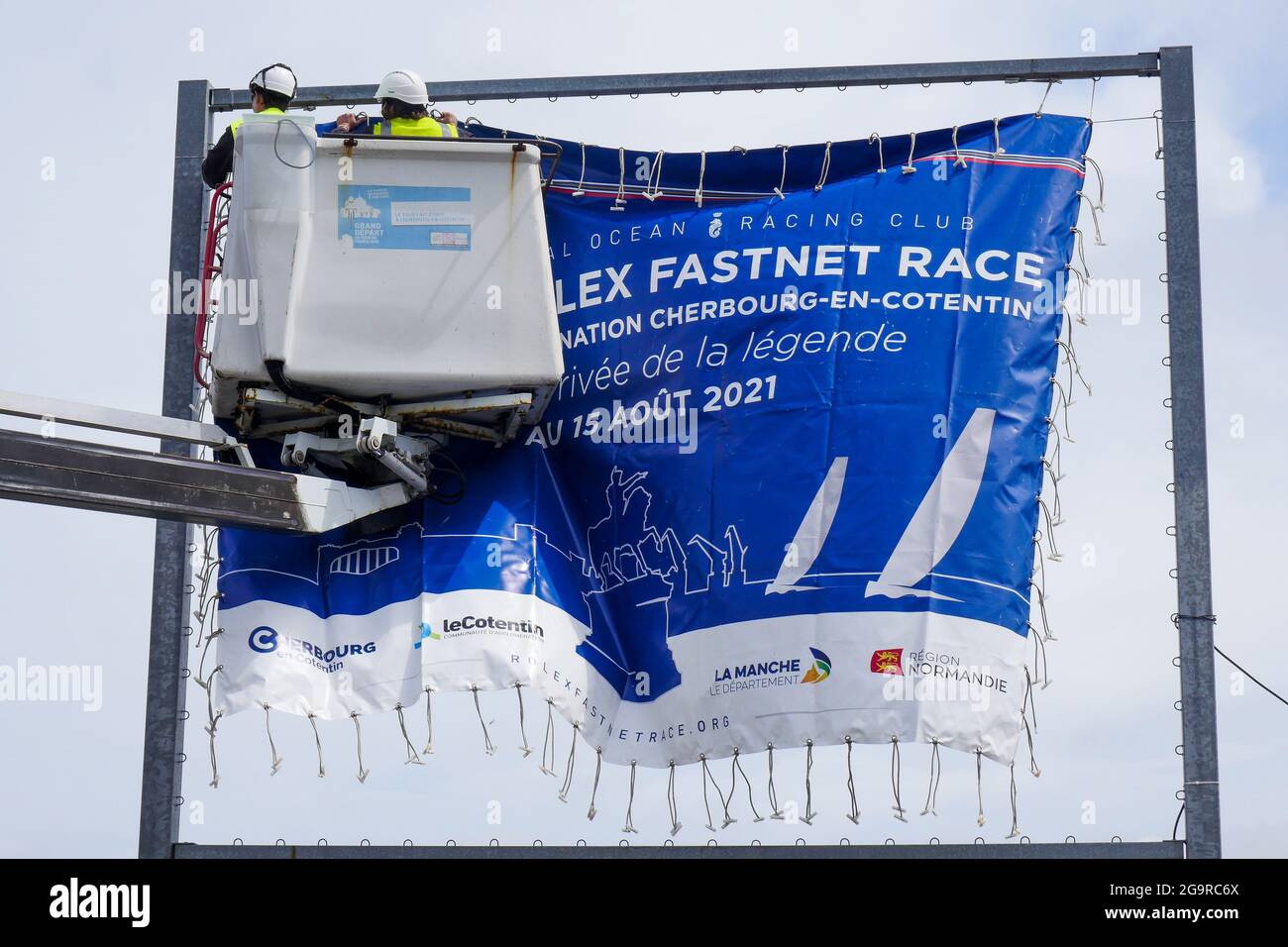 Rolex Fastnet Race, Cherbourg, dipartimento della Manica, Cotentin, Normandia, Francia Foto Stock