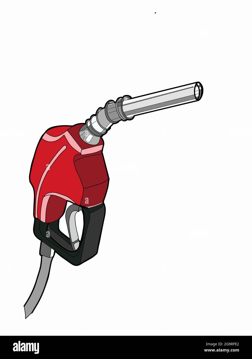 illustrazione della pompa del gas, della pompa del carburante Foto Stock