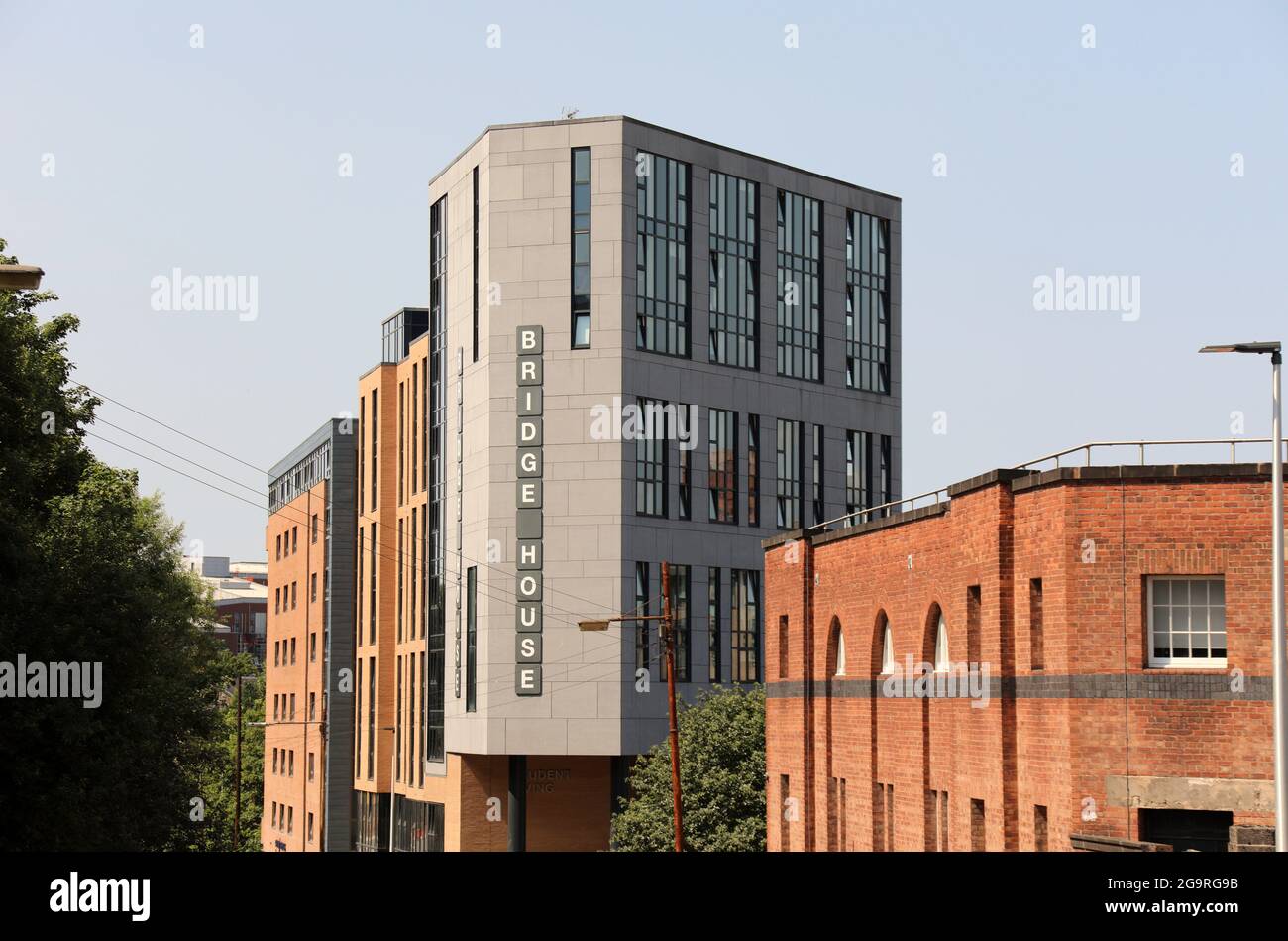 Bridge House sistemazione per studenti a Glasgow Foto Stock