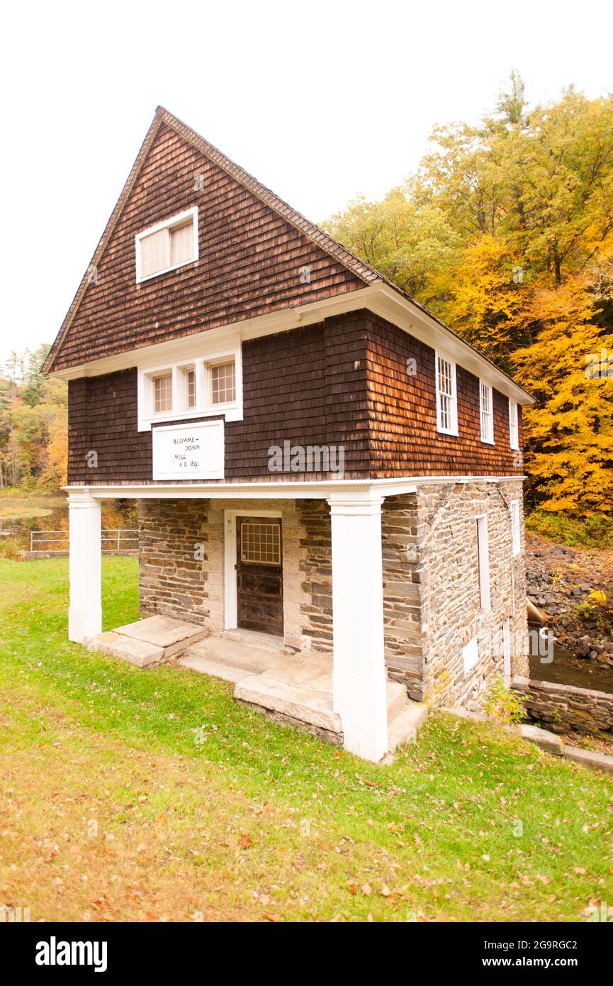 Blow-Me-Down Mill, Cornish, New Hampshire, Stati Uniti Foto Stock