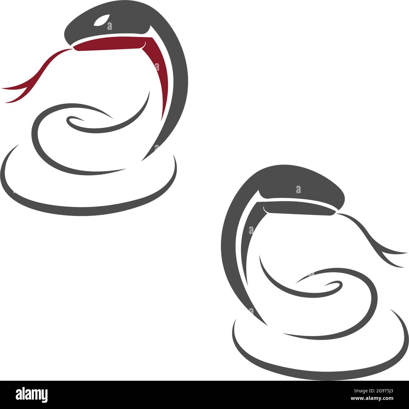 Illustrazione del modello vettoriale del logo Snake Icon Illustrazione Vettoriale