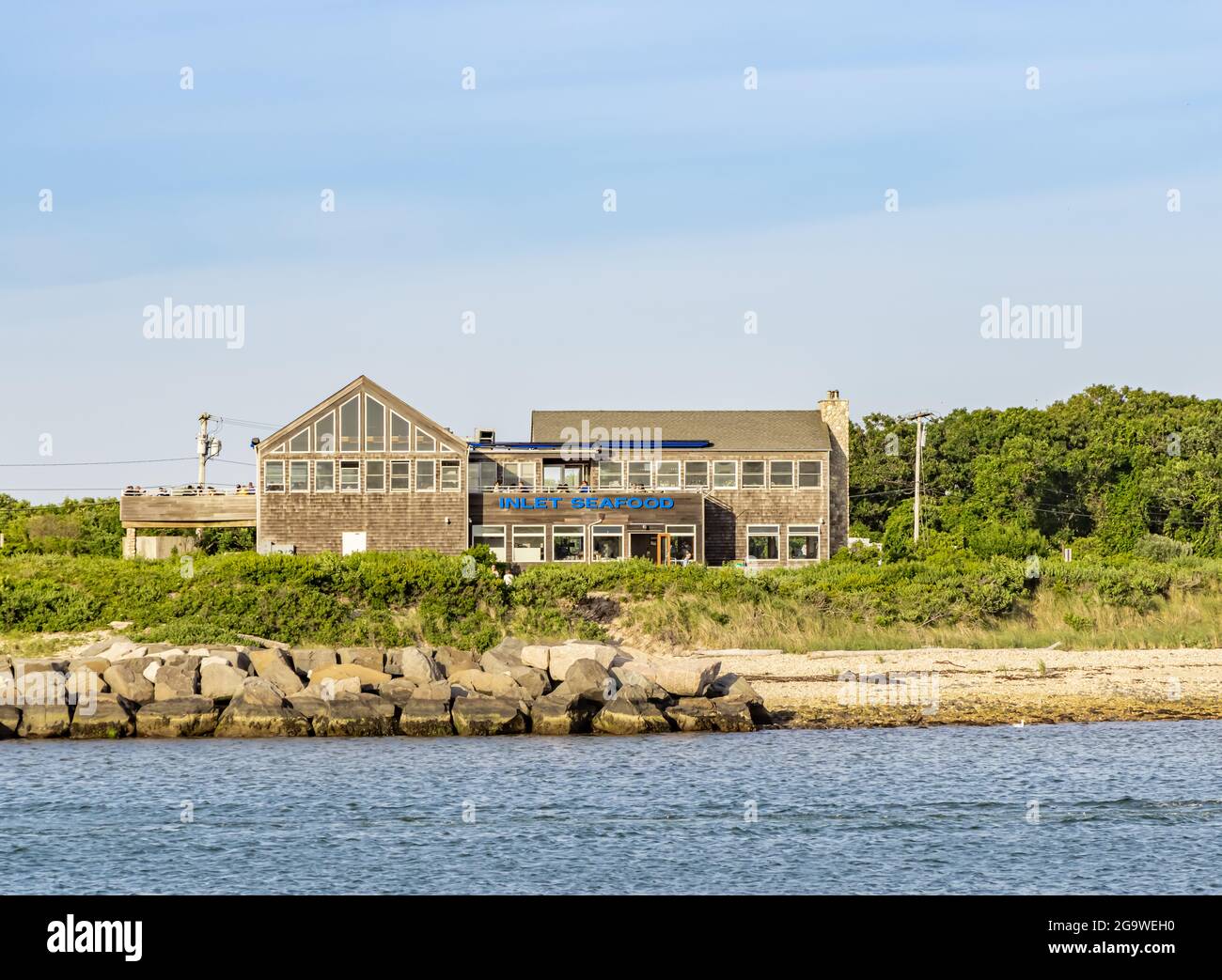 Inlet Seafood Restaurant, Montauk, NY Foto Stock