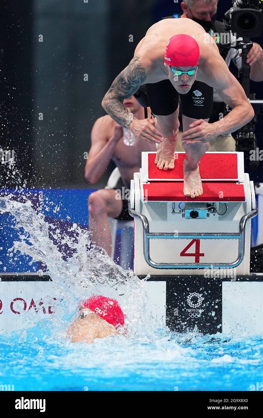 Tokyo Giappone 28 Luglio 21 James Guy Down E Matthew Richards Della Gran Bretagna Gareggiano Durante La Finale Maschile Di 4x0m Freestyle Relay Di Nuoto Ai Giochi Olimpici Tokyo A Tokyo Tokyo Giappone 28 Luglio 21 James Guy Down E Matthew Richards Della Gran Bretagna Gareggiano Durante La Finale Maschile Di 4x0m Freestyle Relay Di Nuoto Ai Giochi Olimpici Tokyo A Tokyo