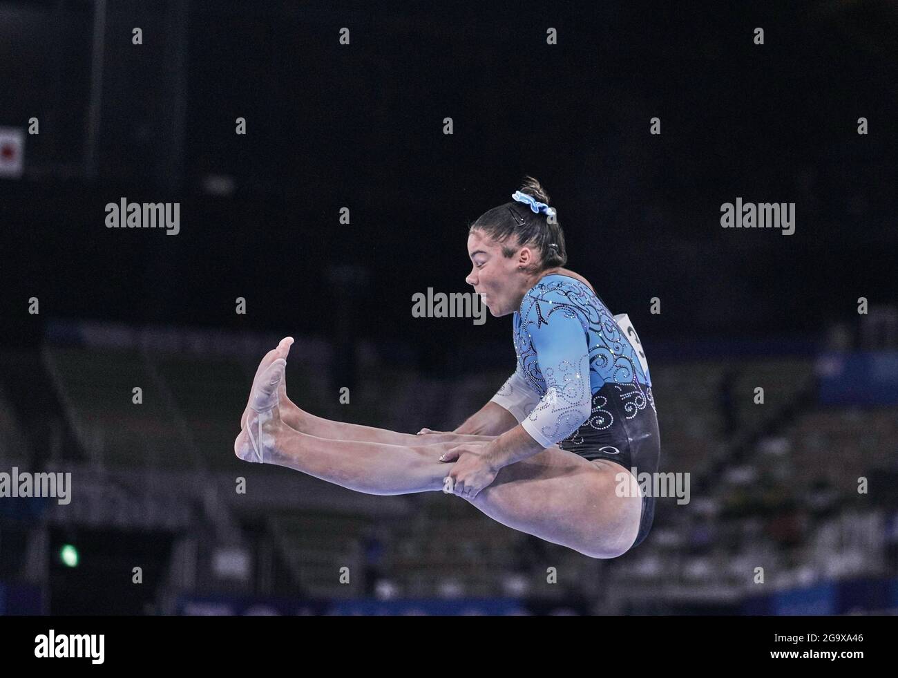 Centro di ginnastica Ariake, Tokyo, Giappone. 25 luglio 2021. Abigail Magistrati dell'Argentina durante la qualifica di ginnastica artistica femminile alle Olimpiadi del Centro di Ginnastica Ariake, Tokyo, Giappone. Kim Price/CSM/Alamy Live News Foto Stock