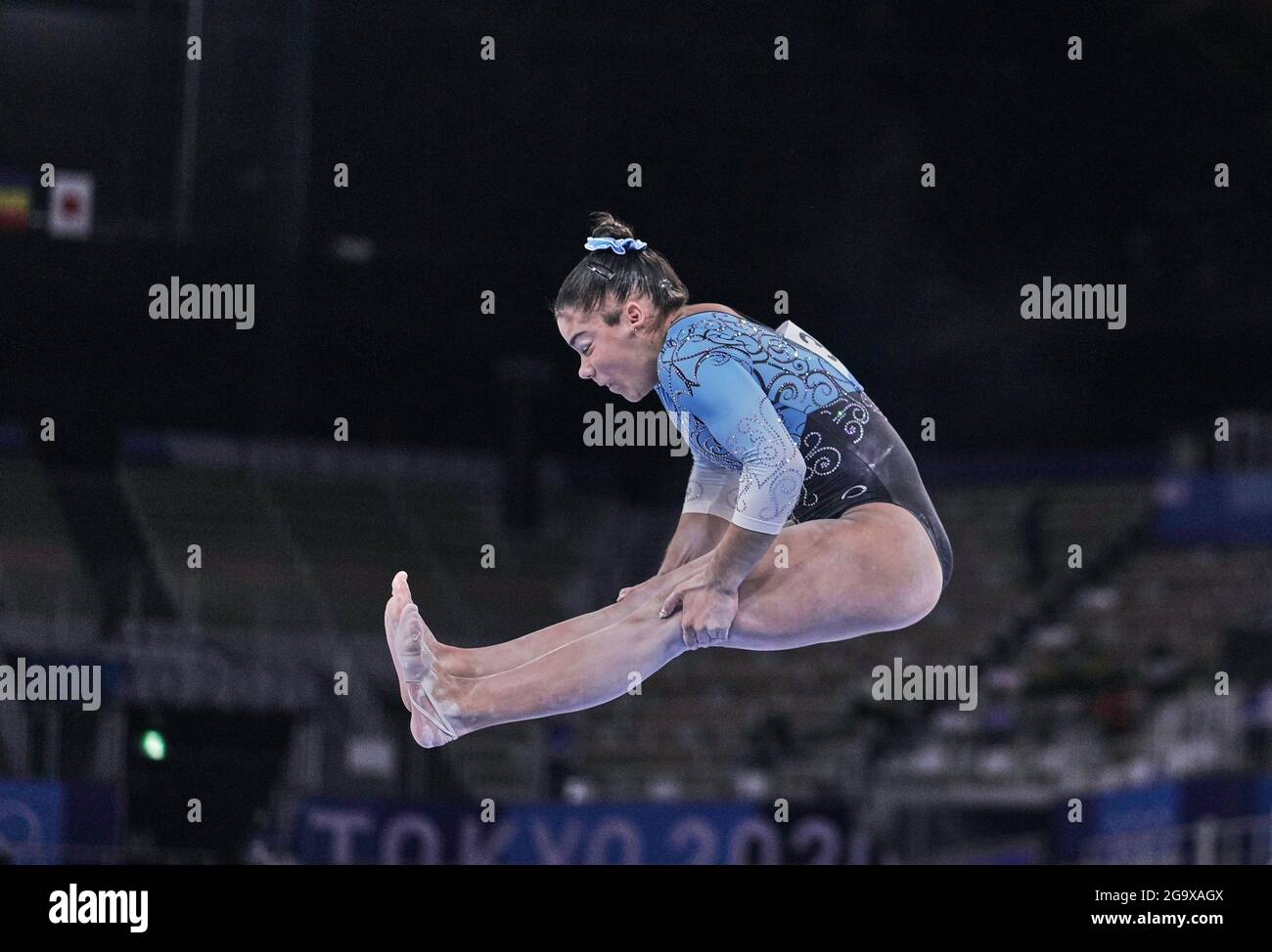 Centro di ginnastica Ariake, Tokyo, Giappone. 25 luglio 2021. Abigail Magistrati dell'Argentina durante la qualifica di ginnastica artistica femminile alle Olimpiadi del Centro di Ginnastica Ariake, Tokyo, Giappone. Kim Price/CSM/Alamy Live News Foto Stock