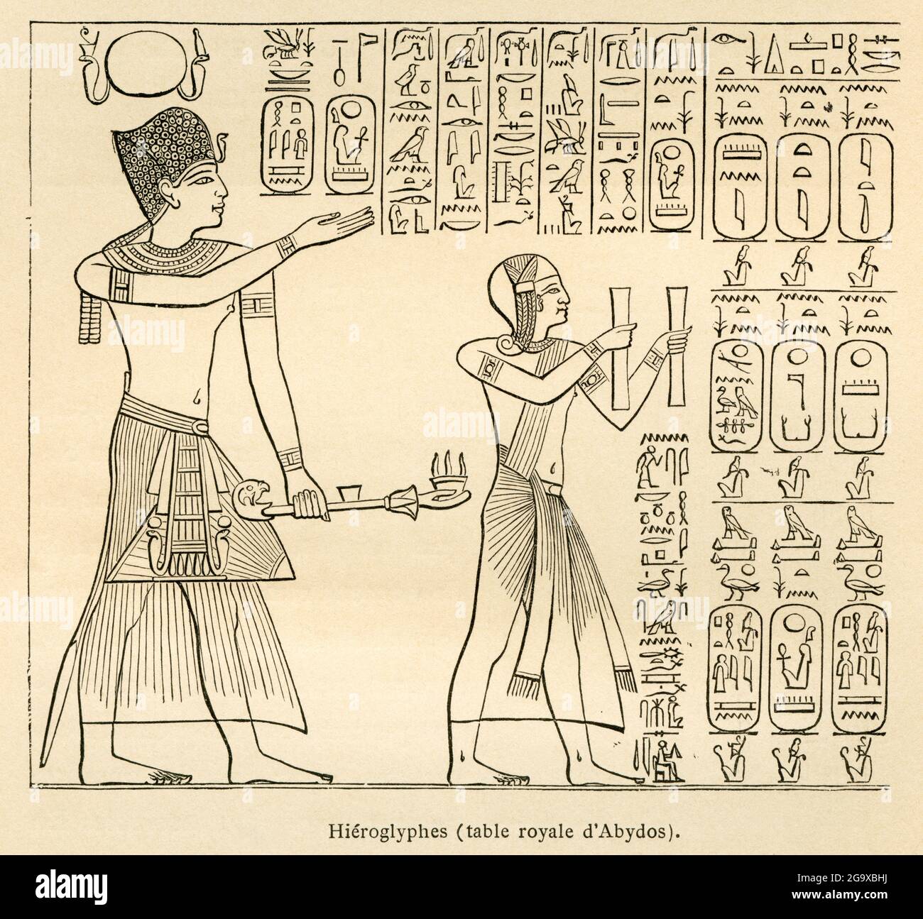 Mondo antico, Egitto, geroglifici egiziani, i cosiddetti geroglifici di elicottero, DIRITTI AGGIUNTIVI-CLEARANCE-INFO-NON-DISPONIBILE Foto Stock