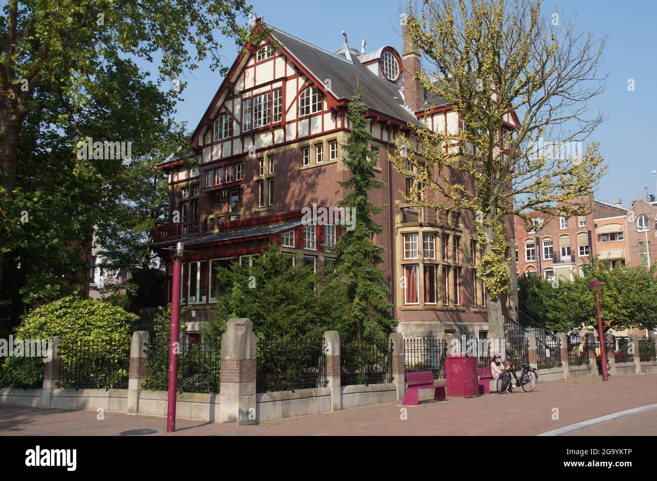 AMSTERDAM, PAESI BASSI - 23 agosto 2013: L'iconico Museo Moco di Amsterdam, Paesi Bassi Foto Stock