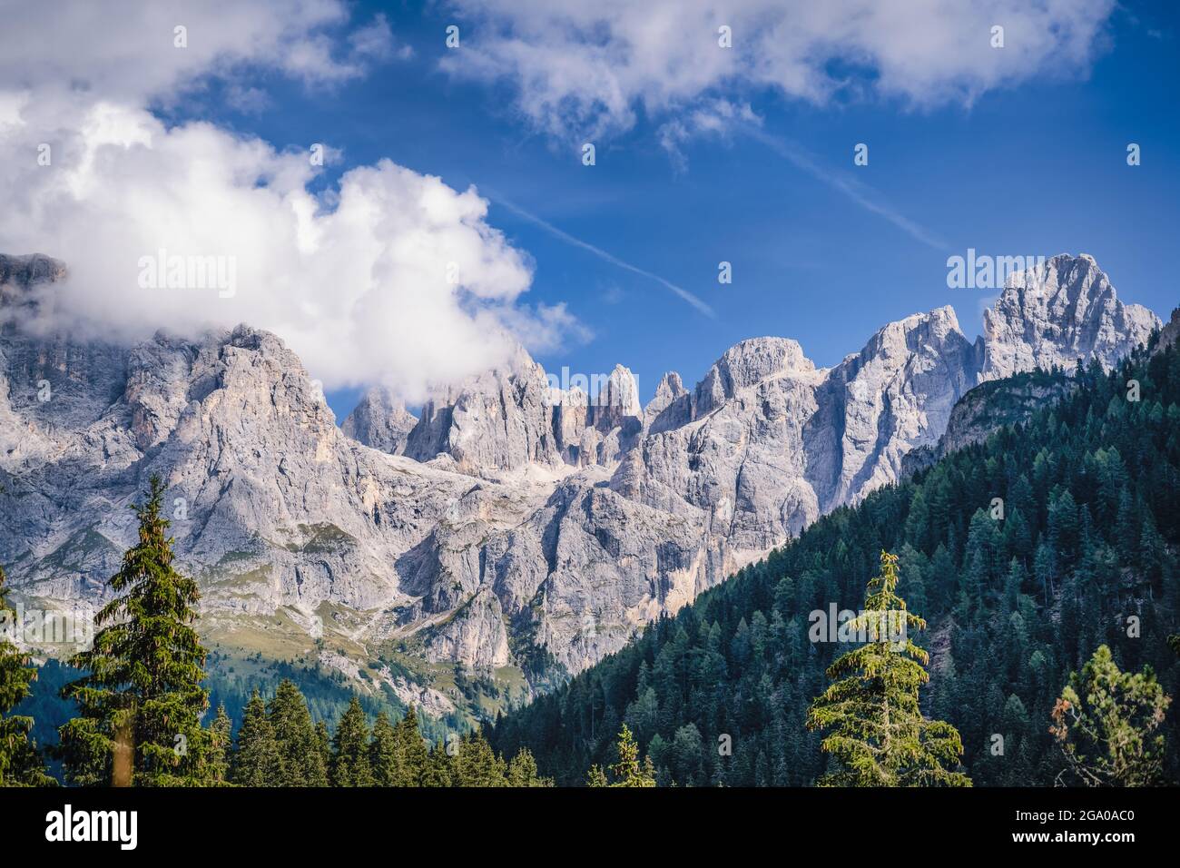 Val Venegia, pale di San Martino, Dolomiti Italiane, Italia Foto Stock