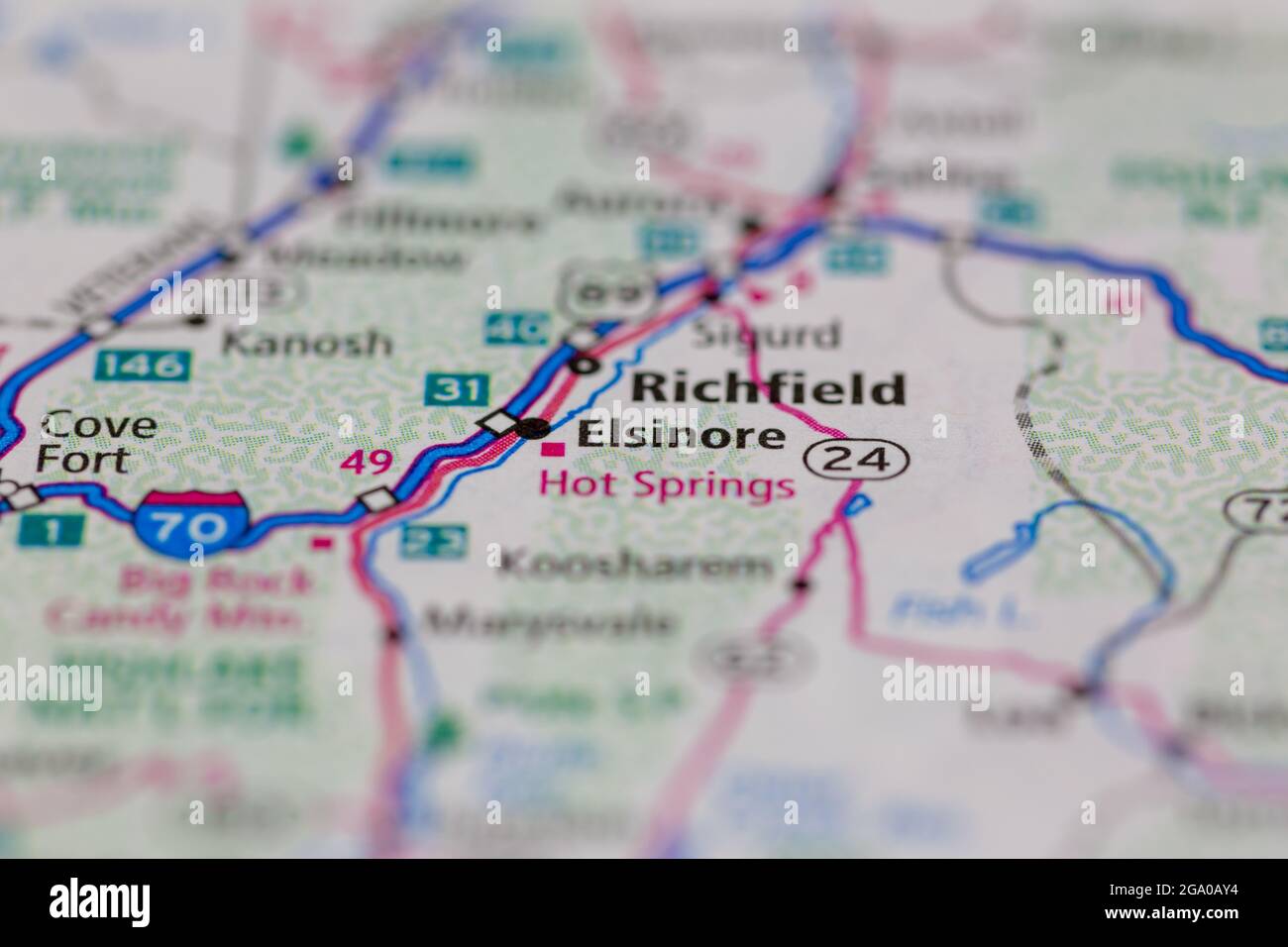 Elsinore Utah Mappa Immagini e Fotos Stock Alamy