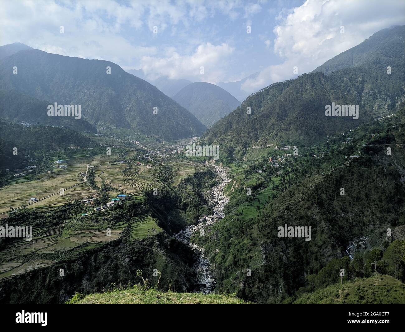 immagini di colline e montagne Foto Stock