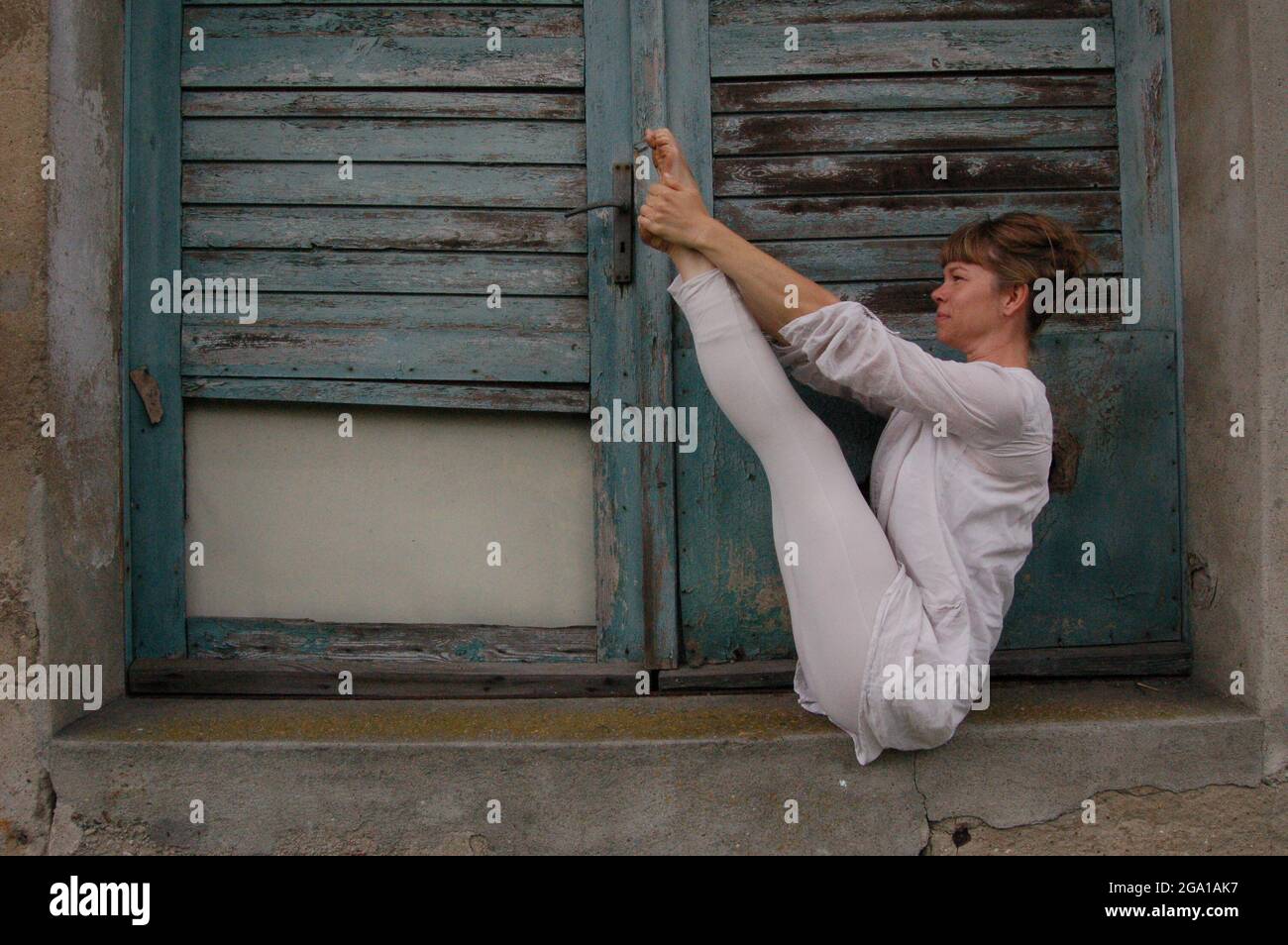 Yoga a Berlino e Brandeburgo, Germania Foto Stock
