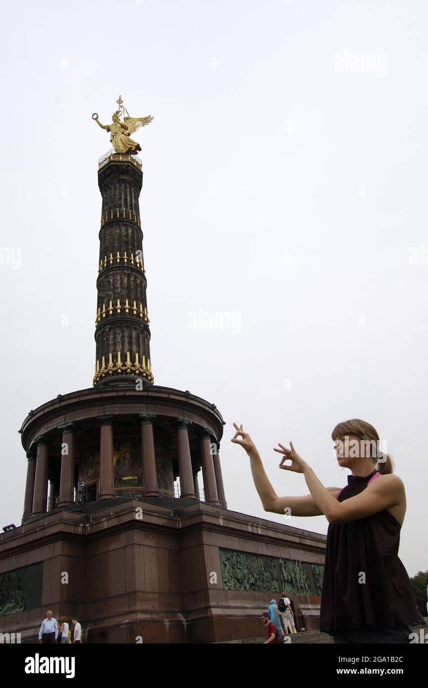 Yoga a Berlino e Brandeburgo, Germania Foto Stock