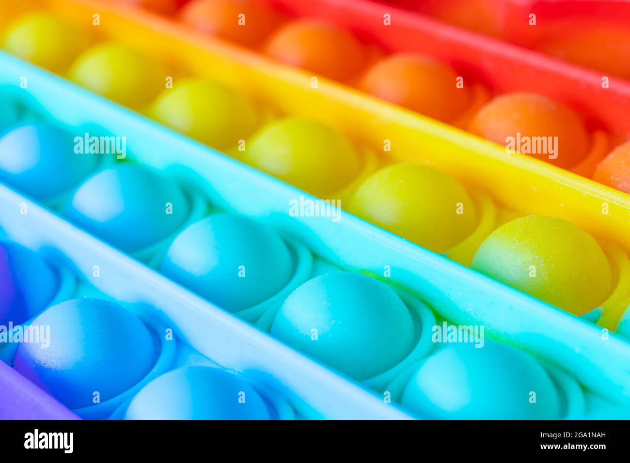 Colorato antistress sensoriale fidget push pop IT Push pop bolla flessibile fidget sensoriale giocattolo fornire scarico e sono buone per lo sviluppo di k Foto Stock