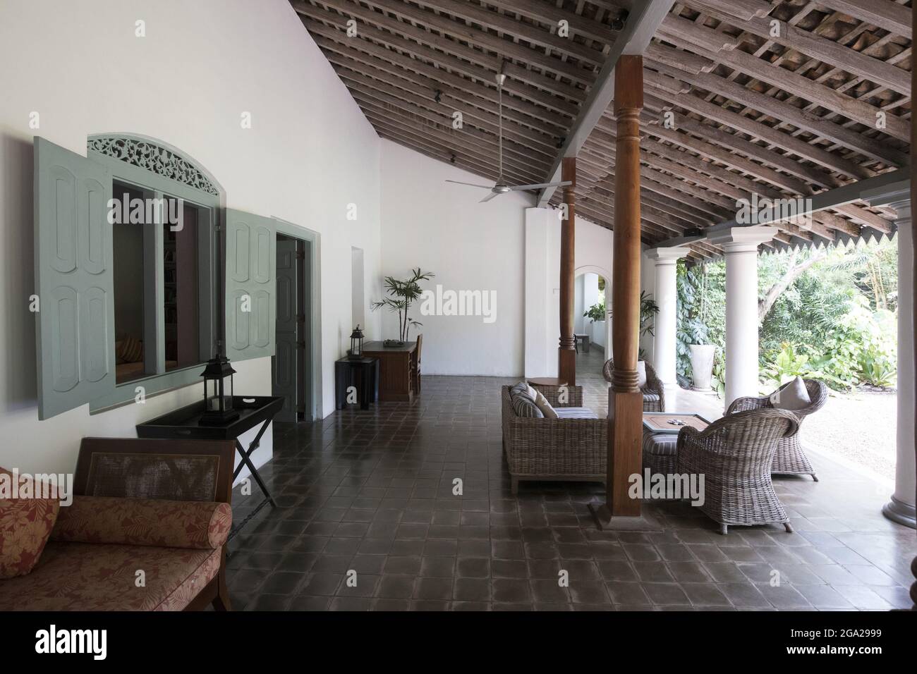 Il Wallawwa, un hotel boutique vicino a Colombo, Sri Lanka Foto Stock