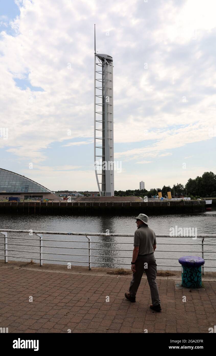 Guiness record mondiale che detiene Glasgow Tower Foto Stock