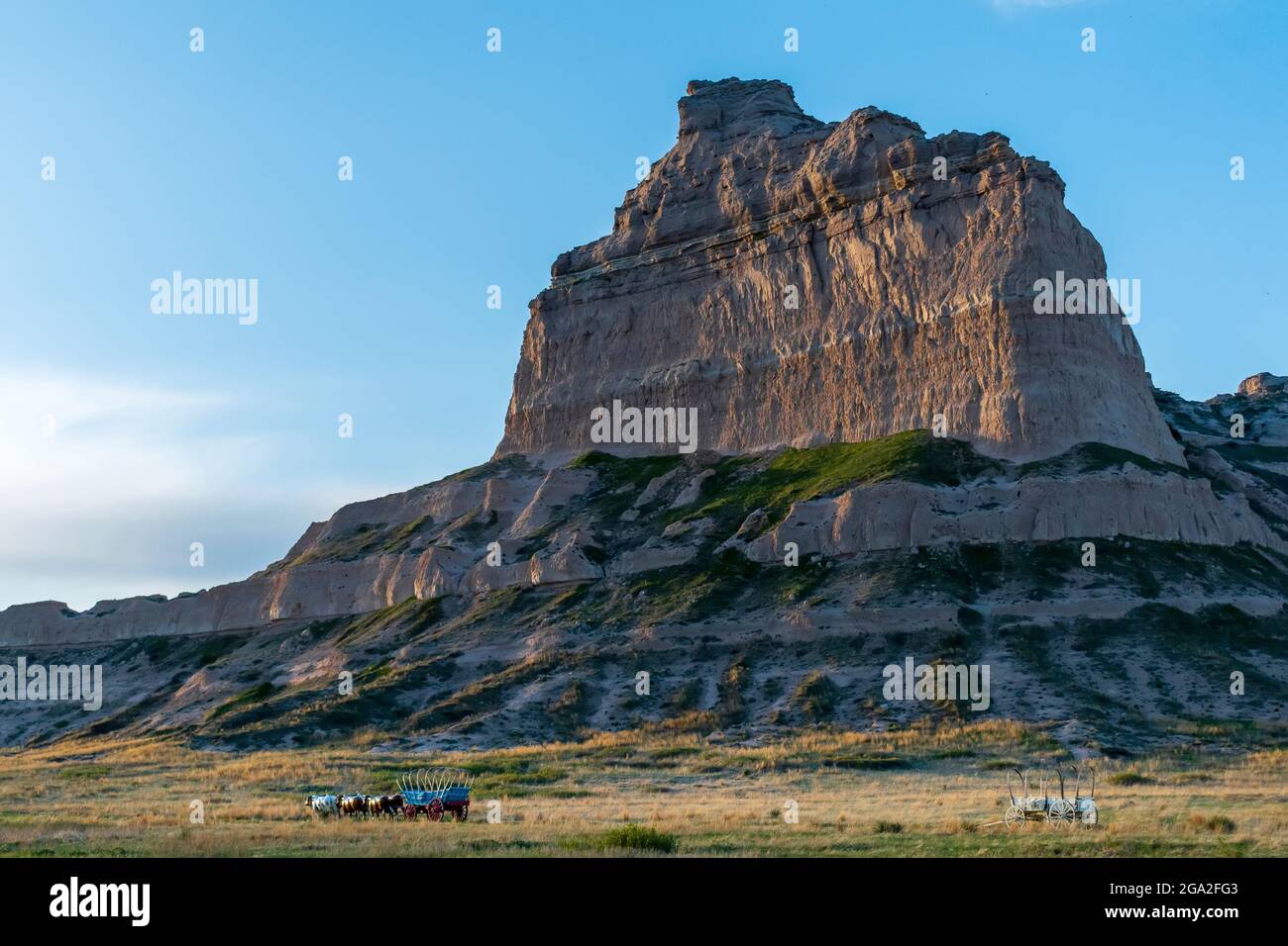 Scotts Bluff National Monument; Nebraska, Stati Uniti d'America Foto Stock