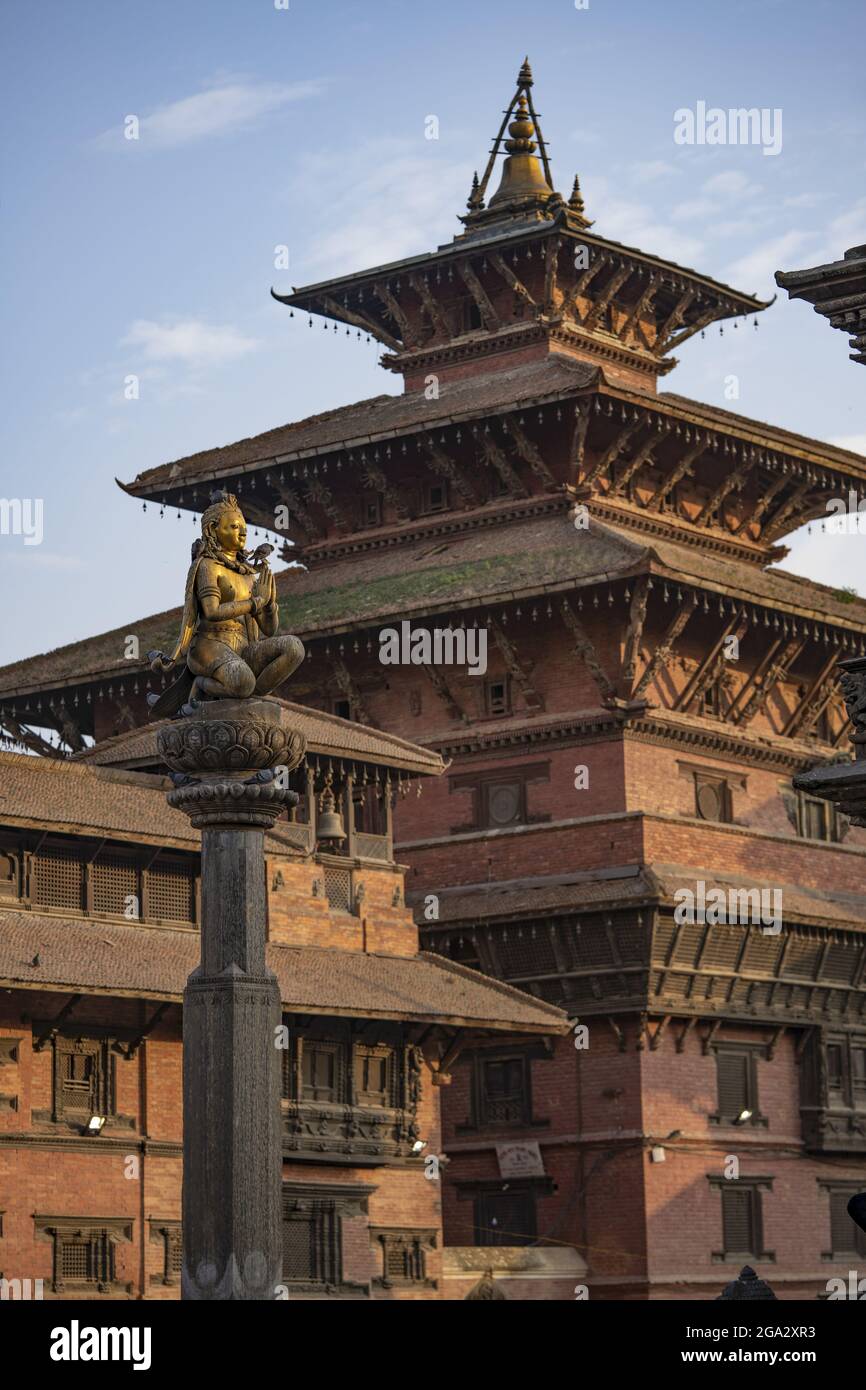 Patan Durbar Square nella città vecchia di Patan o Lalitpur costruito dal Newari Hindu Mallas tra i secoli 16th e 18th, valle di Kathmandu, Nepal Foto Stock