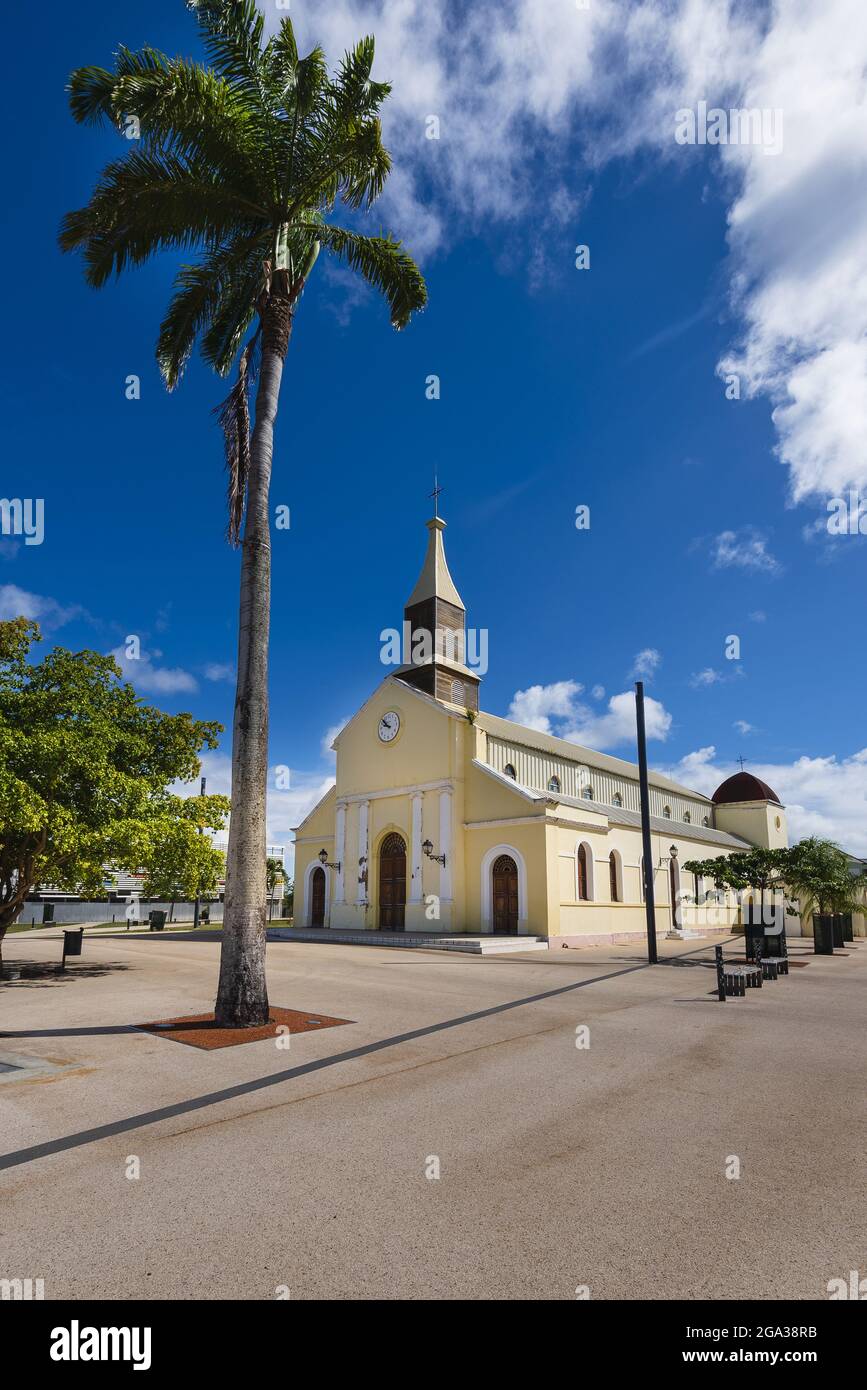Chiesa di Port-Louis in Guadalupa delle Antille francesi; Port-Louis, Grande-Terre, Guadalupa, Francia Foto Stock
