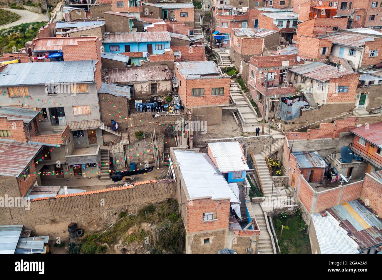 Tetti di la Paz, Bolivia Foto Stock