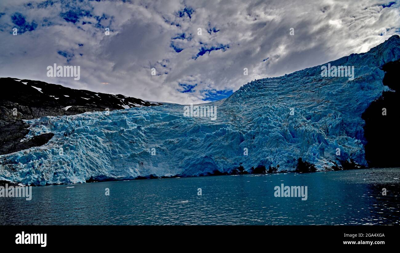 Ghiacciaio di Blackstone - Prince William Sound, Alaska Foto Stock