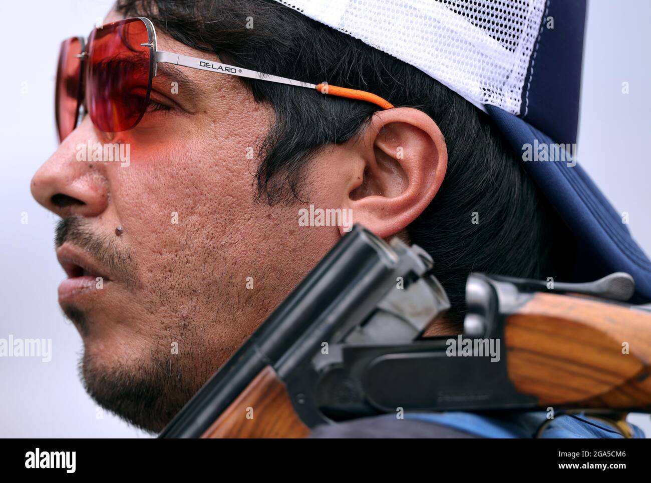 Tokyo 2020 Olimpiadi - Tiro - trappola per uomini - Qualification Day 2 -  Asaka Shooting Range, Tokyo, Giappone - 29 luglio 2021. Abdulrahman al  Faihan di Kuwait REUTERS/Ann Wang Foto stock - Alamy