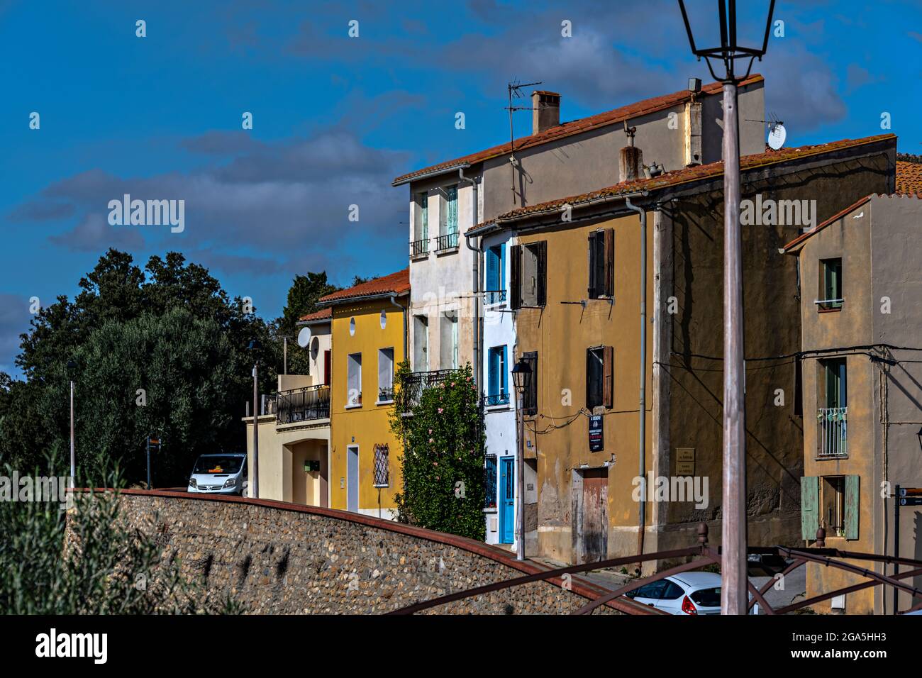 Città vecchia, Elne, Pirenei Orientali, Francia. Foto Stock