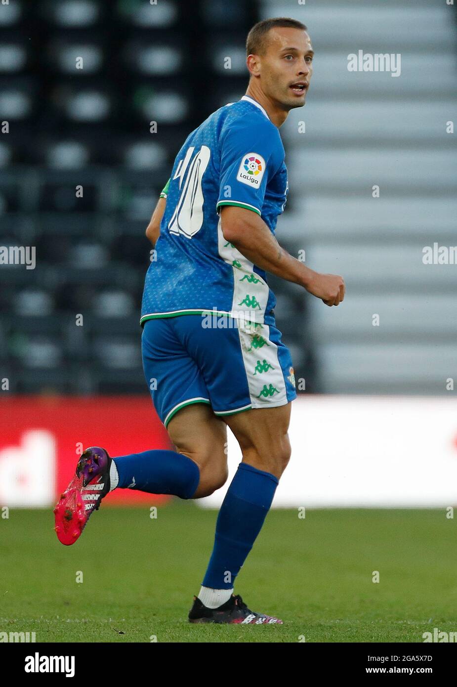 Derby, Inghilterra, 28 luglio 2021. Sergio Canales di Real Betis durante la partita pre-stagione allo stadio Pride Park, Derby. L'immagine di credito dovrebbe essere: Darren Staples / Sportimage Foto Stock