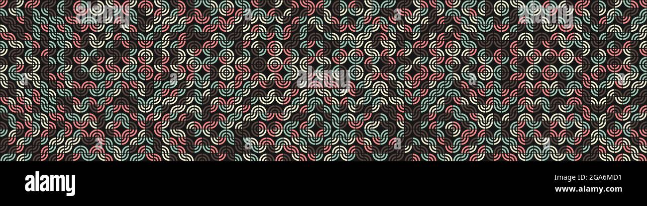 Illustrazione astratta dell'arte computazionale generativa geometrica Illustrazione Vettoriale