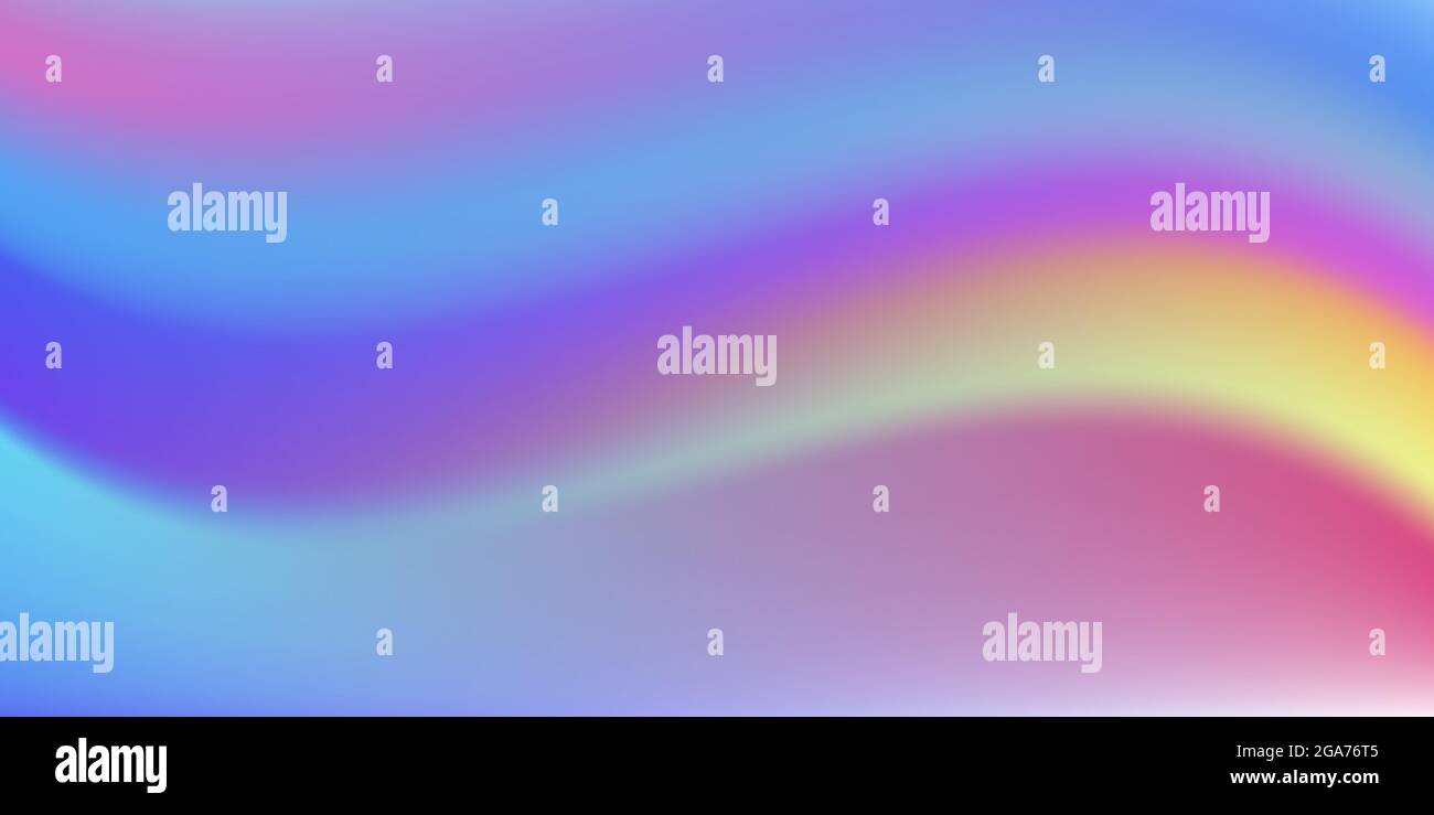 Sfondo mesh gradiente, curva delle onde morbide fluide, effetto acquerello Illustrazione Vettoriale