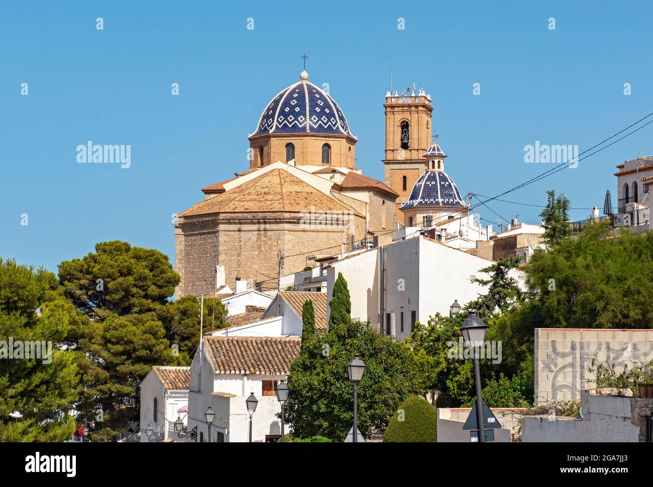 Chiesa di Nuestra Señora del Consuelo Consuelo (nostra Signora di Solace), Città Vecchia di Altea, Spagna Foto Stock