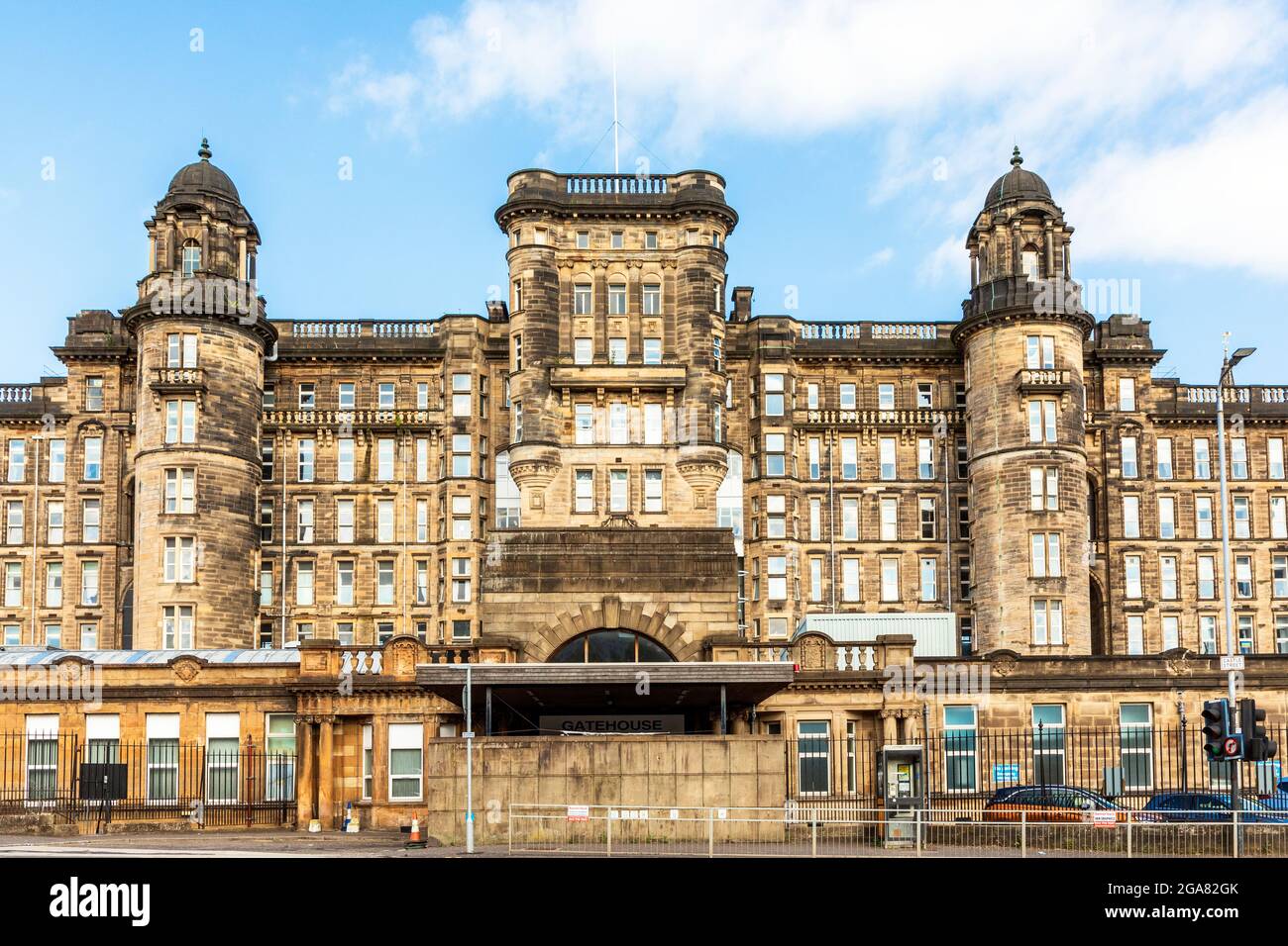 Glasgow Royal Infirmary, ospedale, High Street, Glasgow, Scozia, Progettato da Robert e John Adam, architetti, e aperto nel 1794 Foto Stock