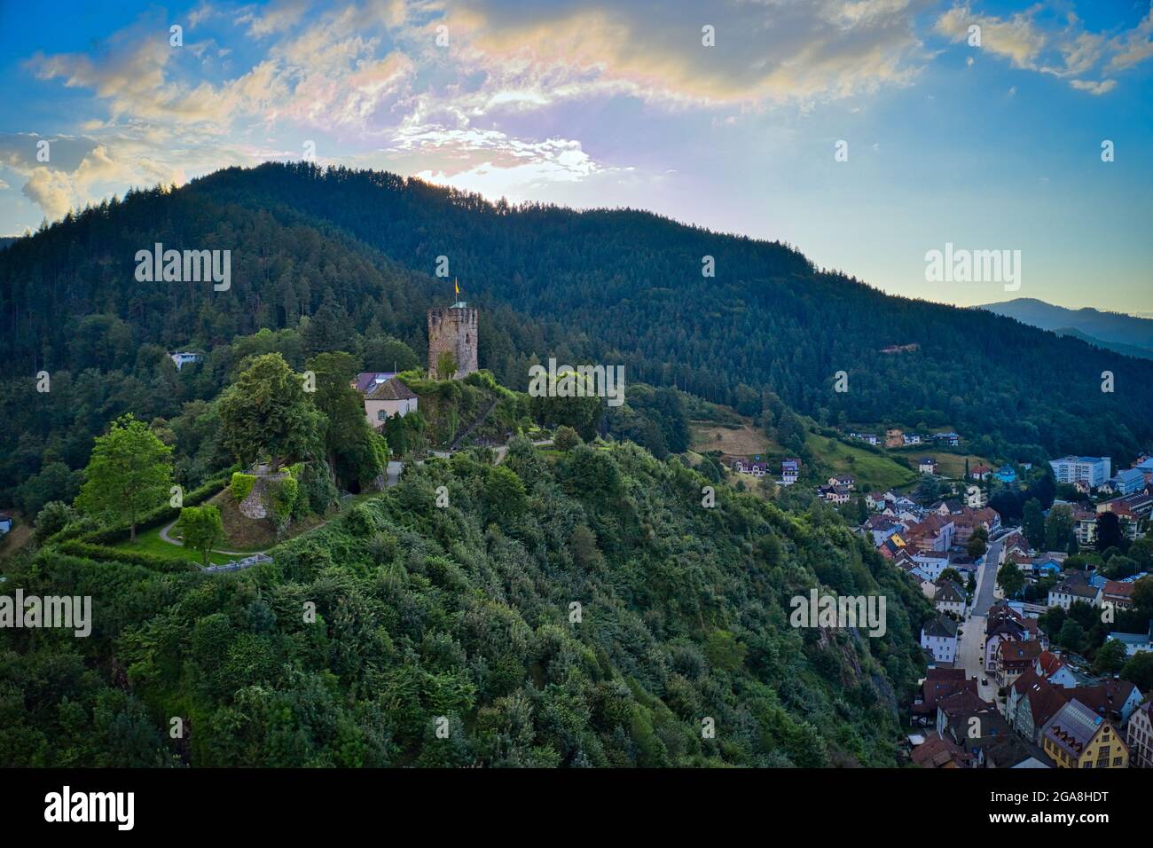 Hornberg Schwarzwald Drone Drohne Germania Foto Stock