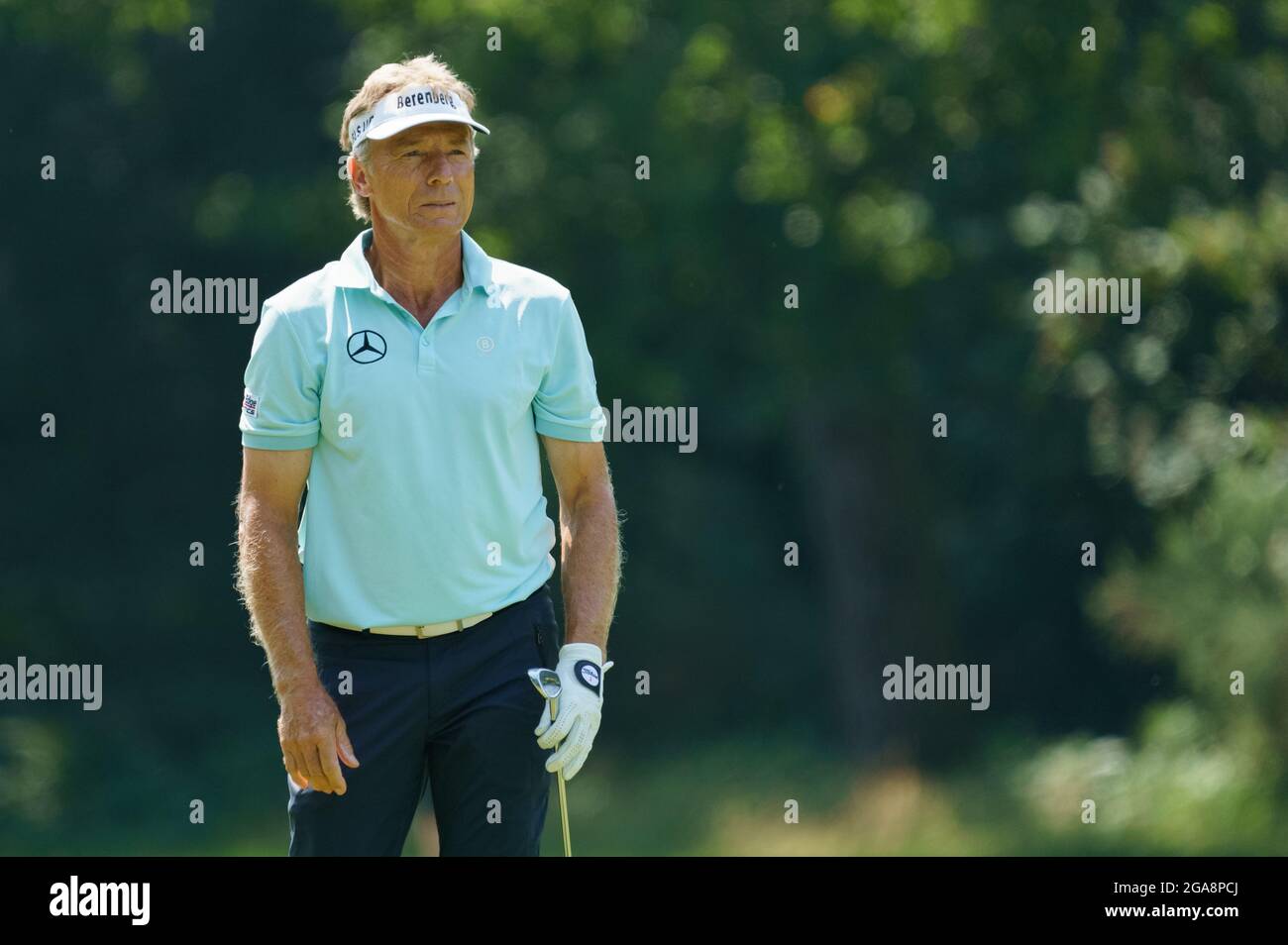 Golfista professionista Bernhard Langer Foto Stock
