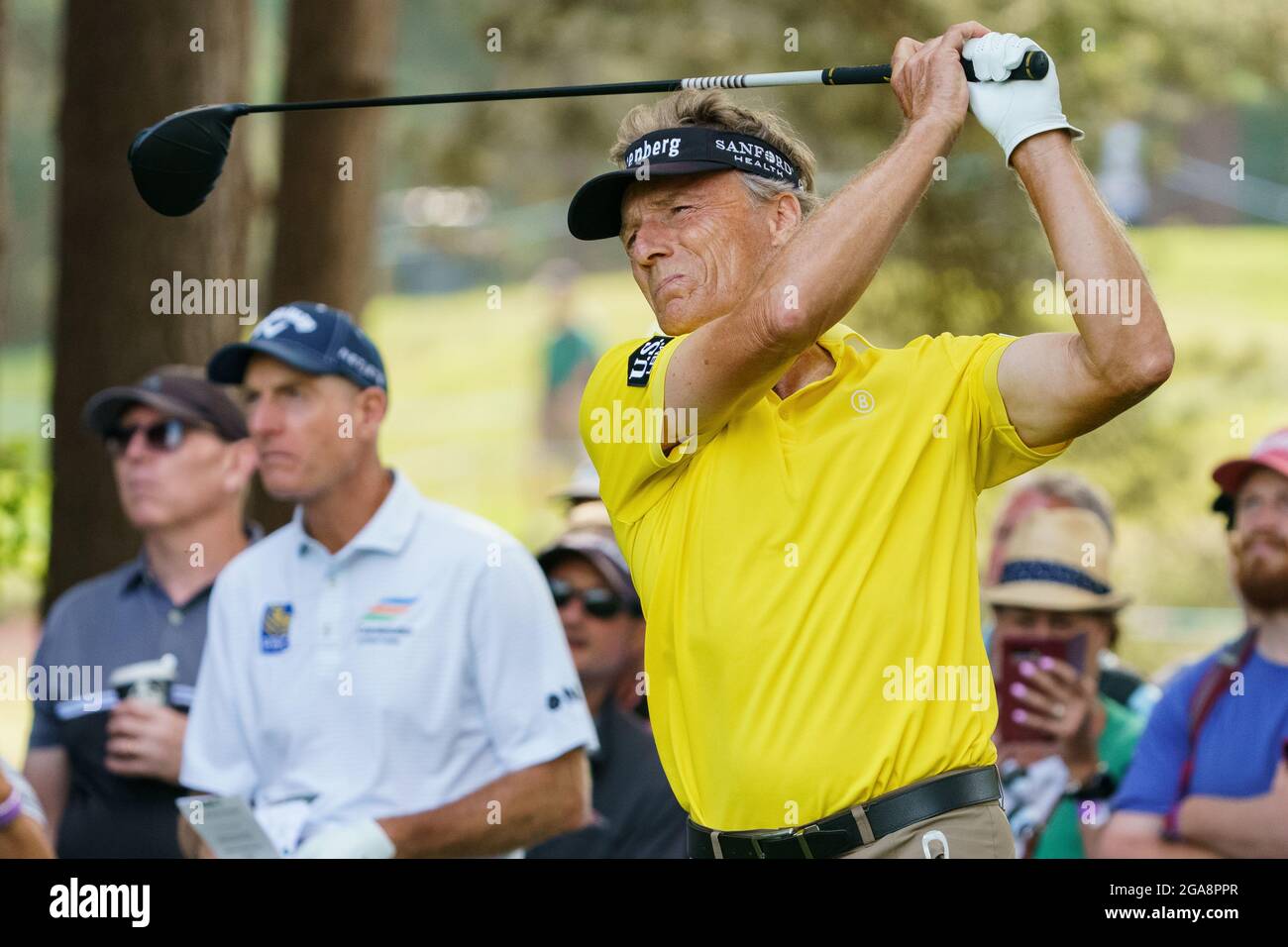 Golfista professionista Bernhard Langer Foto Stock