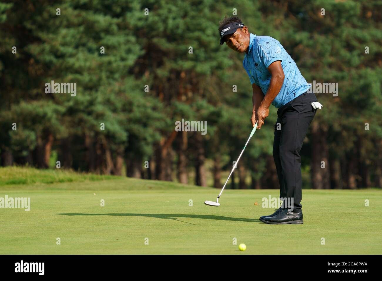 Golfista professionista Thongchai Jaidee Foto Stock