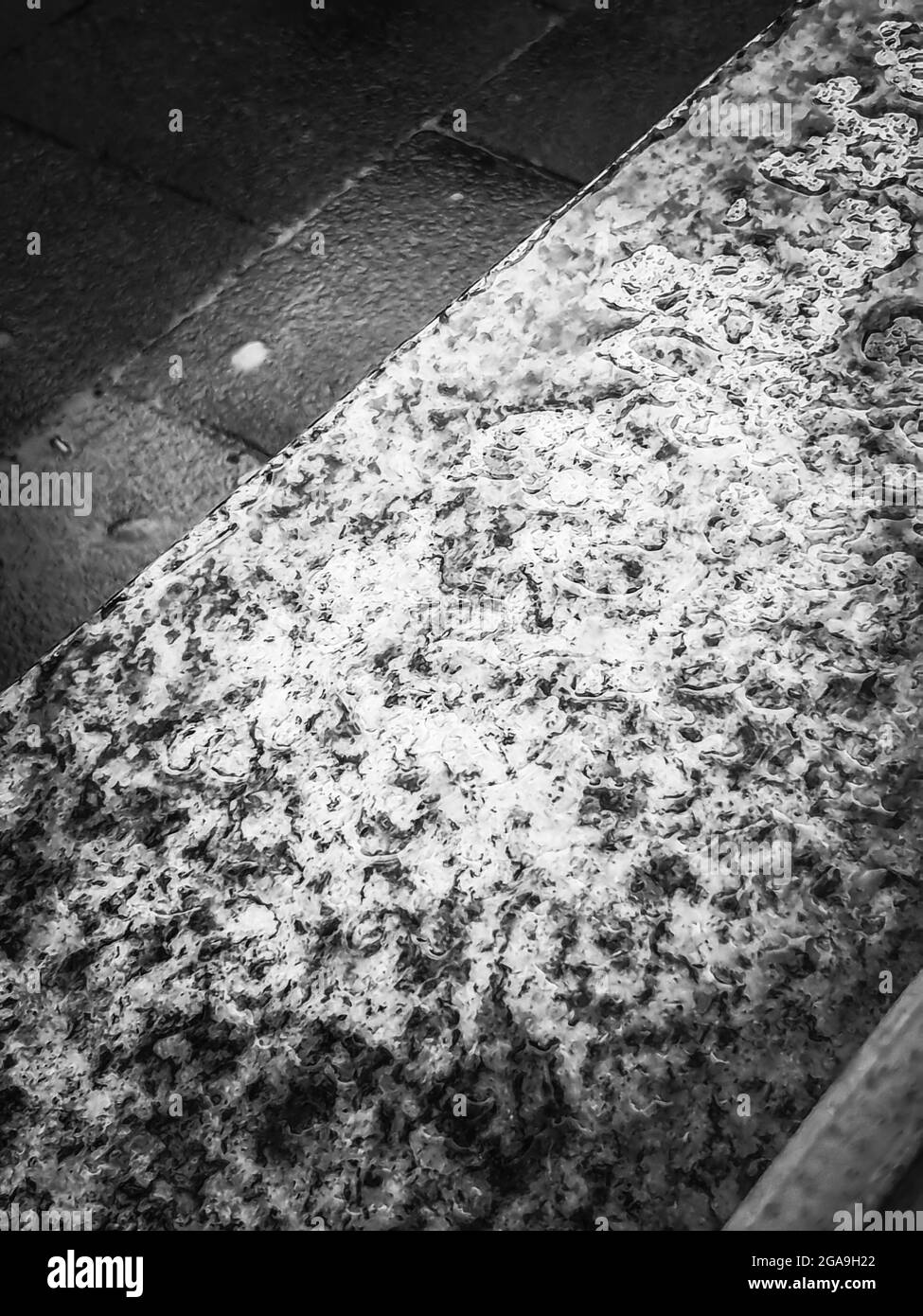 Grauer Hintergrund Foto Stock