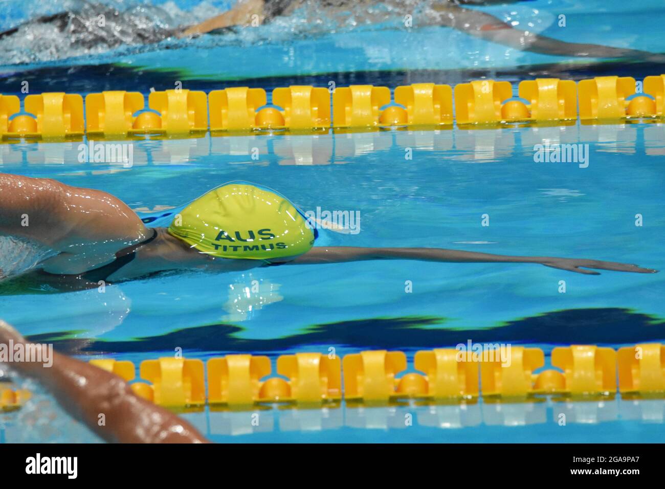 Ariarne Titmus (AUS), campionessa olimpica freestyle da 200 m per donne, durante i Giochi Olimpici di Tokyo 2020, nuoto, il 28 luglio 2021 presso il centro acquatico di Tokyo, in Giappone - Foto Yoann Cambefort / Marti Media / DPPI Credit: Independent Photo Agency/Alamy Live News Foto Stock