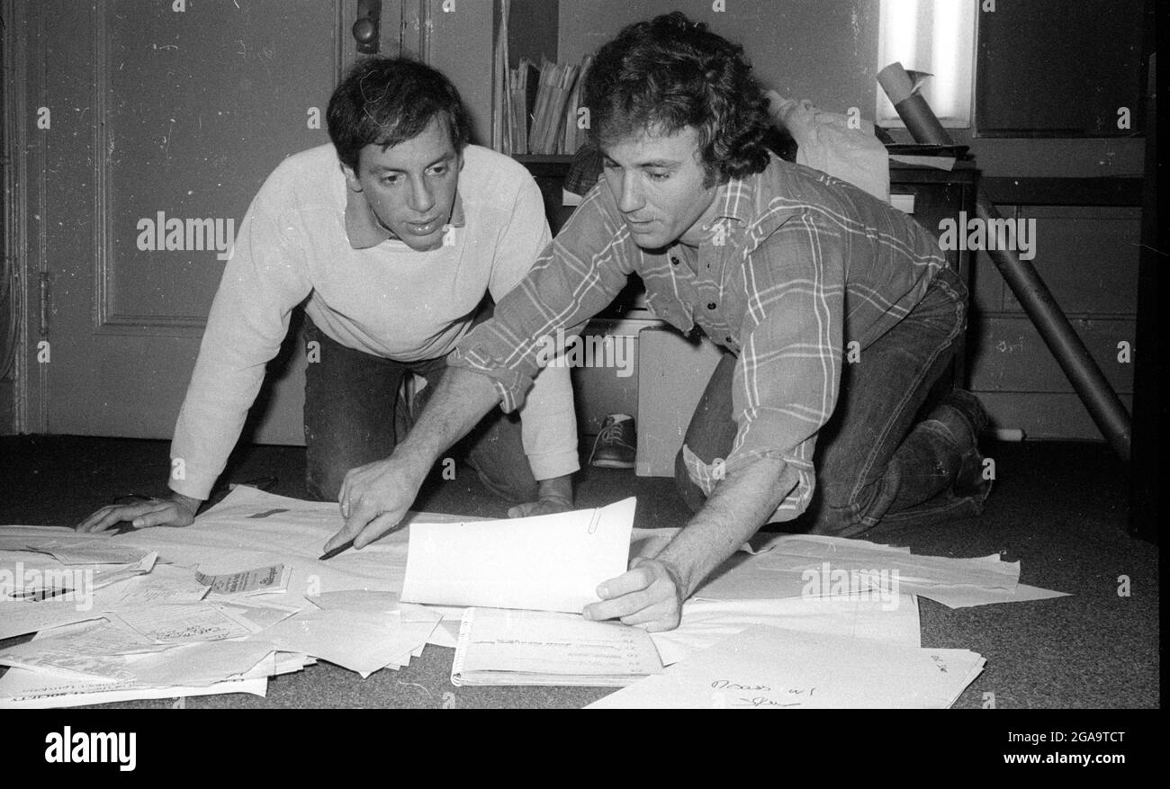 Studio 54 co-proprietari Steve Rubell Ian Schrager 1978 Foto di Adam Scul/PHOTOlink Foto Stock Studio 54 co-proprietari Steve Rubell Ian Schrager 1978 Foto di Adam Scul/PHOTOlink Foto Stock