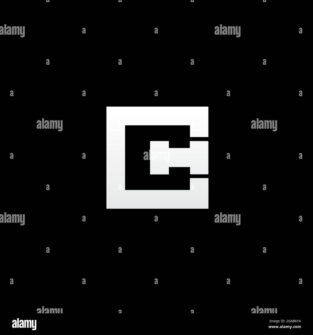 Formato vettore simbolo monogramma CH Illustrazione Vettoriale