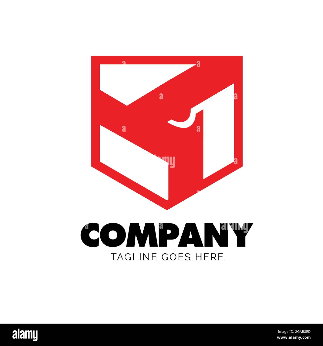 Logo Shield and Eye o Vision Illustrazione Vettoriale