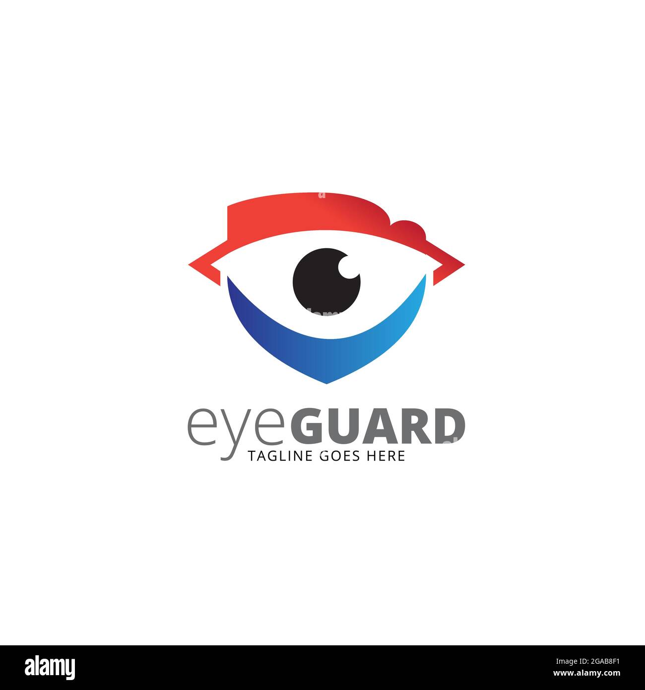 Vettore Eye Guard per prodotto o qualsiasi altro scopo correlato. Illustrazione Vettoriale