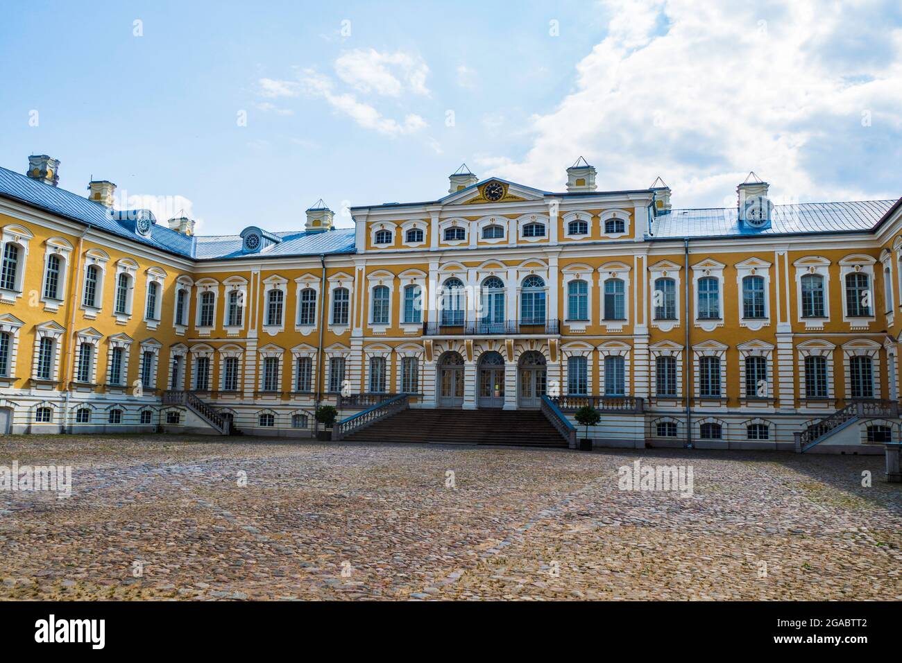 Palazzo Rundale - Palazzo maggiore Ensemble di architettura barocca. Lettonia Foto Stock