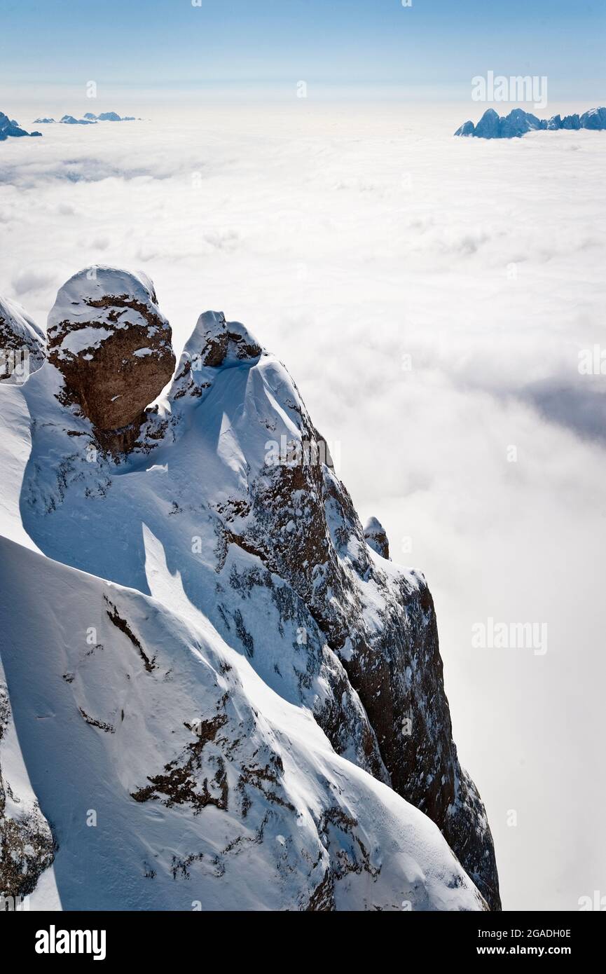 Cortina d'Ampezzo, Valle nascosta, Lagazuoi Foto Stock