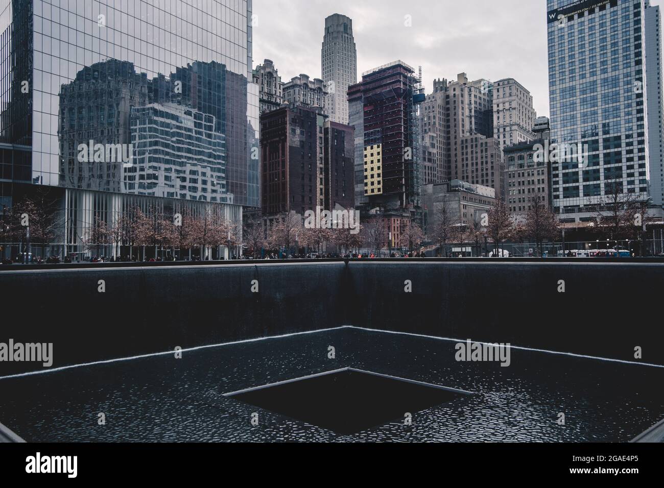WTC Memorial Plaza, Manhattan, New York City. Foto Stock