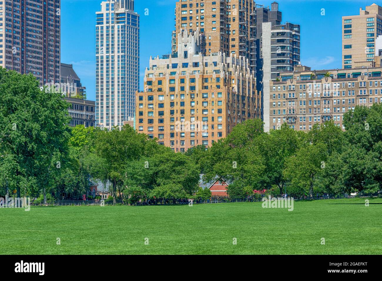 55 Central Park West è un punto di riferimento in stile Art Déco progettato da Schwartz & Gross. Foto Stock