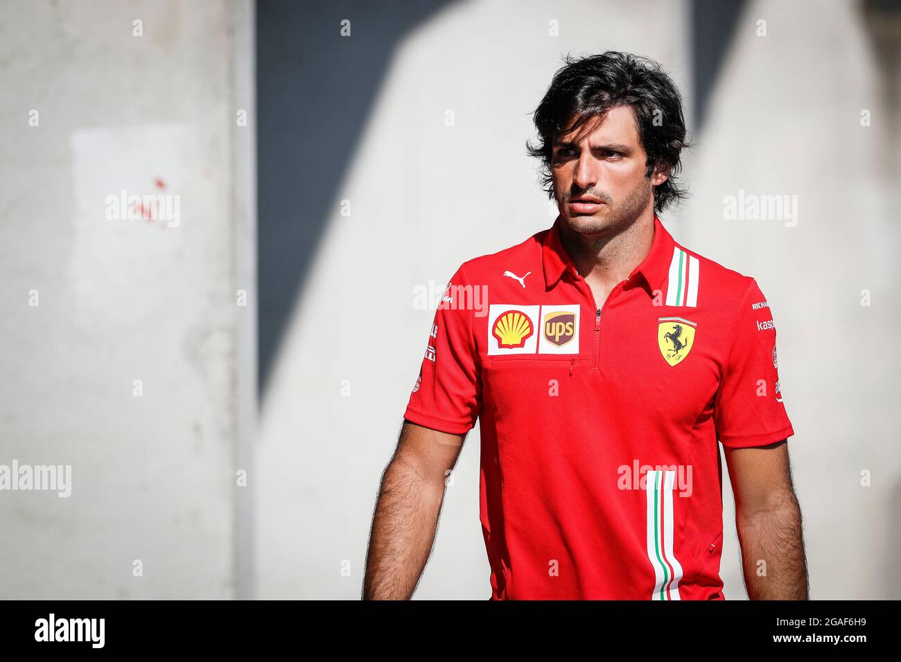 55 Carlos Sainz (ESP, Scuderia Ferrari Mission Winnow), Gran Premio di  Ungheria di F1 all'Hungaroring il 30 luglio 2021 a Budapest, Ungheria.  (Foto di HOCH ZWEI Foto stock - Alamy